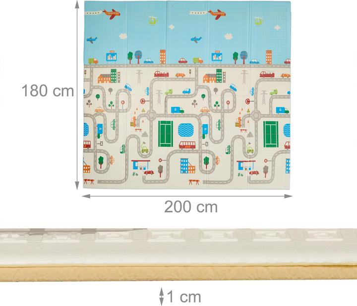 Immagine prodotto Relaxdays Tappeto gioco (200 x 180 x 1 cm)