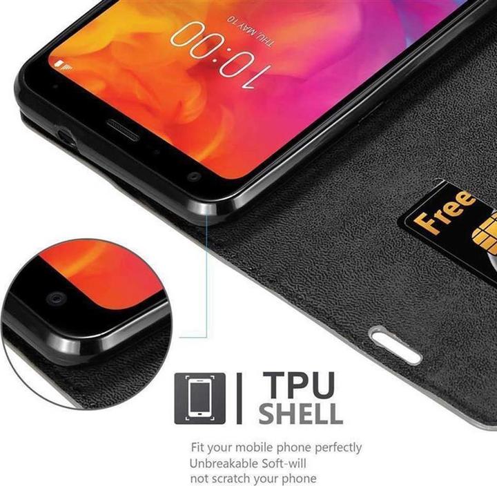 Actual product image Cadorabo Book Invisible Magnet Cover (LG Q7a)