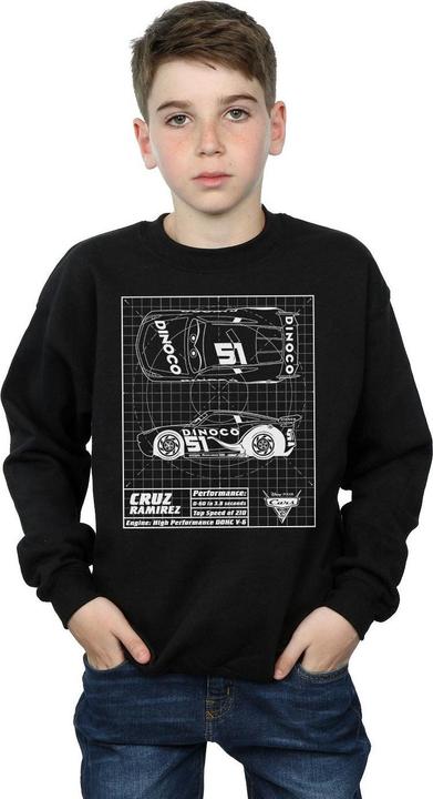 Produktbild Disney Cars Cruz Ramirez Blueprint Sweatshirt Jungen (152, 158)