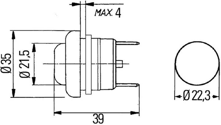Immagine prodotto Hella 5 interruttori di accensione/avviamento avvitati con spina per BMW DAF FIAT IKARUS MACK