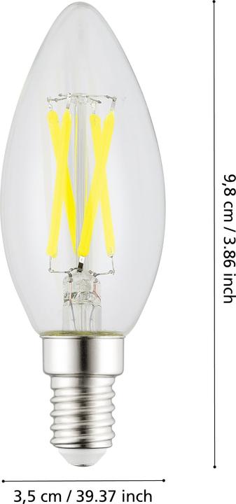 Actual product image EGLO LED bulb E14 (E14, 2.20 W, 470 lm, 1 x, A)