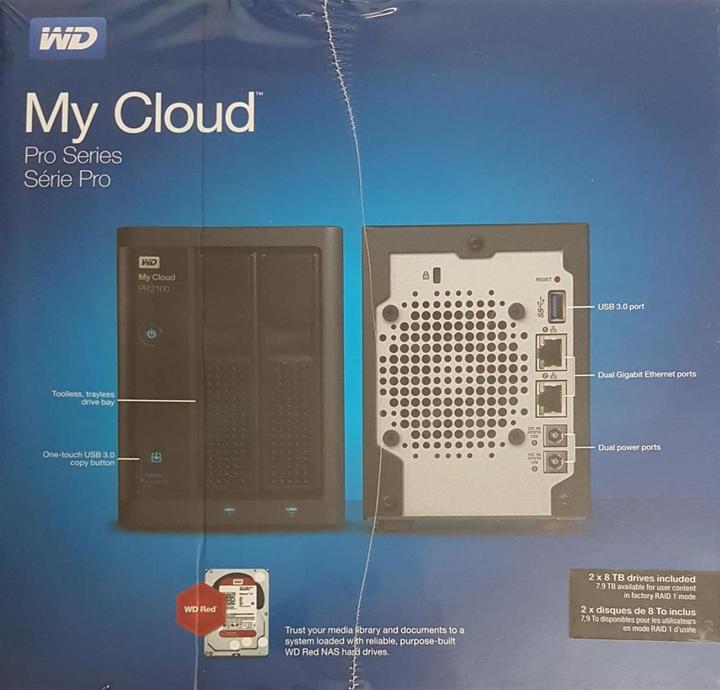 Produktbild WD My Cloud Pro PR2100 (2 x 8 TB, WD Red)