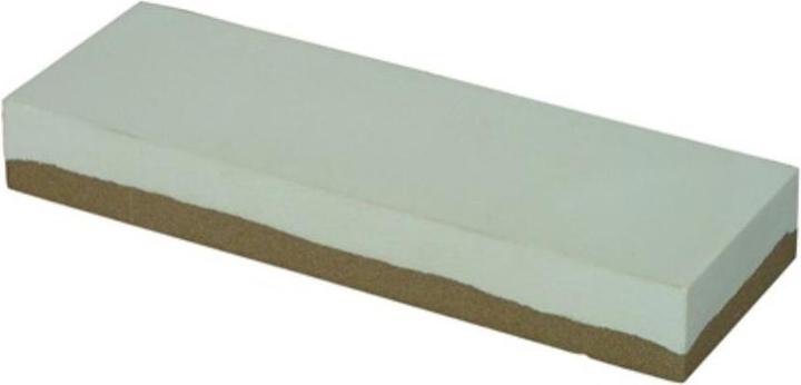 Actual product image Friedrich Müller Grinding Stone L130xW70xH20mm Super Arkansas 180 / 500 white / brown
