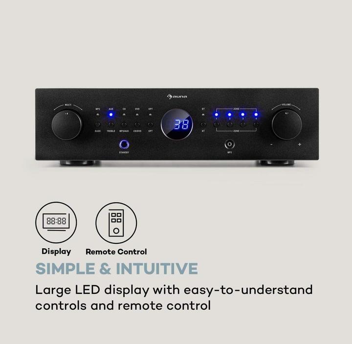Actual product image Auna AMP-CD950 DG Amplifier