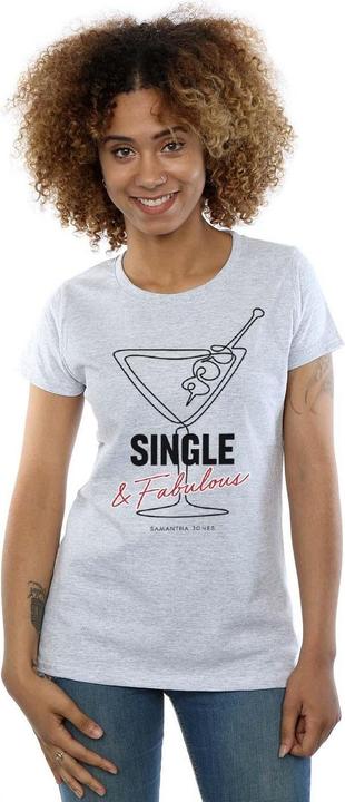 Actual product image Sex and the City Womens/Ladies Single And Fabulous Cotton T-Shirt (XXL)