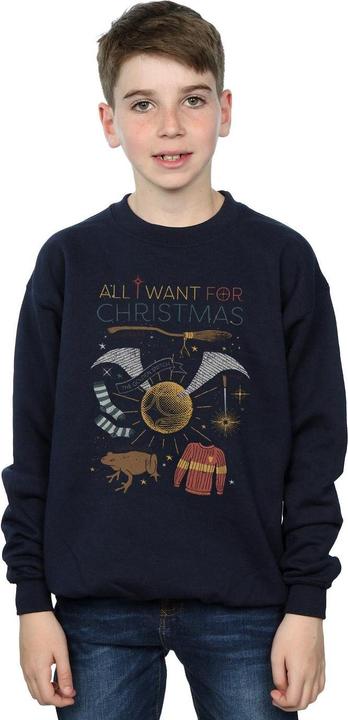 Image du produit - Sweat ALL WANT FOR CHRISTMAS - Garçon (116)
