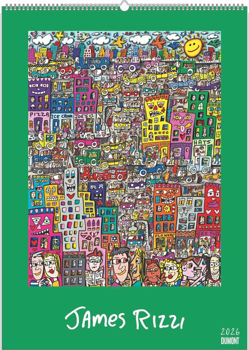 Produktbild James Rizzi 2026 - Kunst-Kalender - Poster-Kalender - 50x70 (50 x 70 cm, Harter Einband, Deutsch)