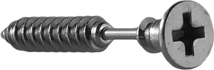 Produktbild Star Piercing Barbell Barbell Kreuzschlitzschraube dunkelsilber (Chirurgenstahl 316L, ohne Messing)