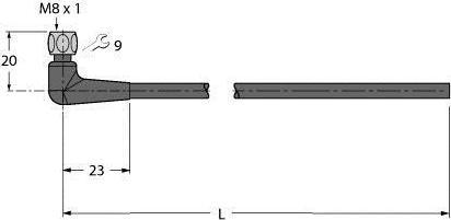Produktbild Turck Food & Beverage hygienic PVC Anschlussleitung PKWH3M-50/TFE (50 m)