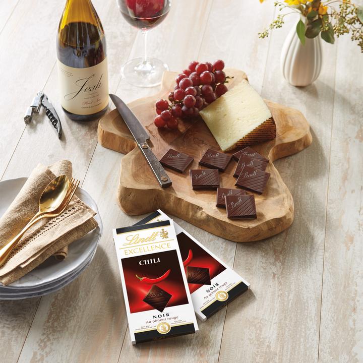 Image du produit Lindt Tablette de chocolat noir Excellence Chili (100 g)