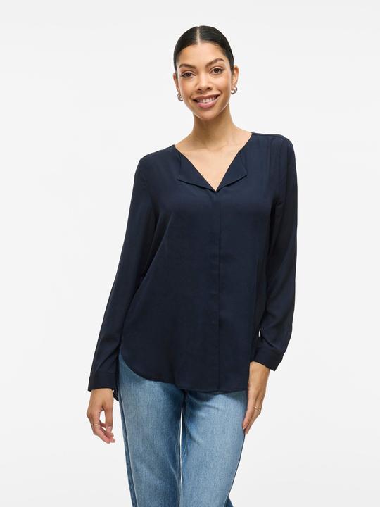 Actual product image Vila High Low Split Collar Shirt (XXL)