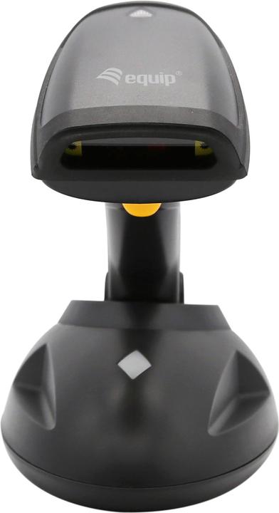 Image du produit equip Scanner à main de codes à barres 1D Laser sans fil USB noir (Codes à barres 1D)