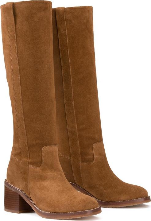 Produktbild La Redoute Collections Stiefel aus Veloursleder (40)