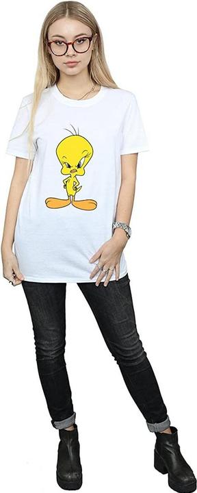 Image du produit Looney Tunes Femme/Les femmes - T-shirt boyfriend en coton avec Tweety en colère (XL)