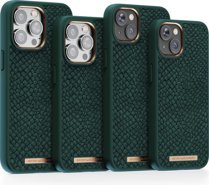 Immagine prodotto Njord Custodia rigida Salm.Leather Magsafe verde (Apple iPhone 14 Pro Max)