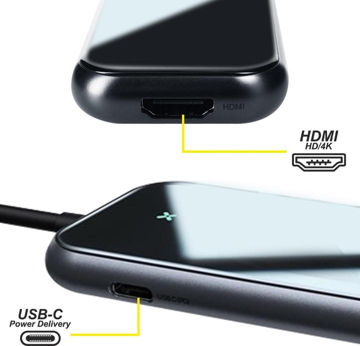 Immagine prodotto Baseus Mozzo multifunzionale serie Mirror (USB-C, 7 Porti)