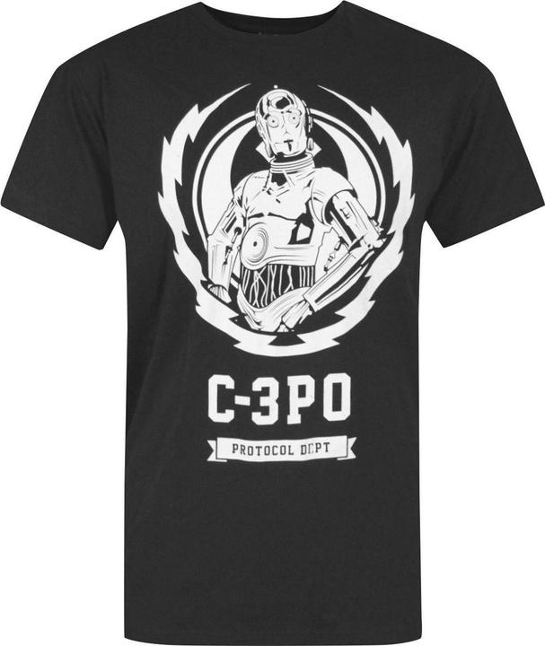Image du produit Star Wars T-shirt officiel C3PO Lightning Crest (M)