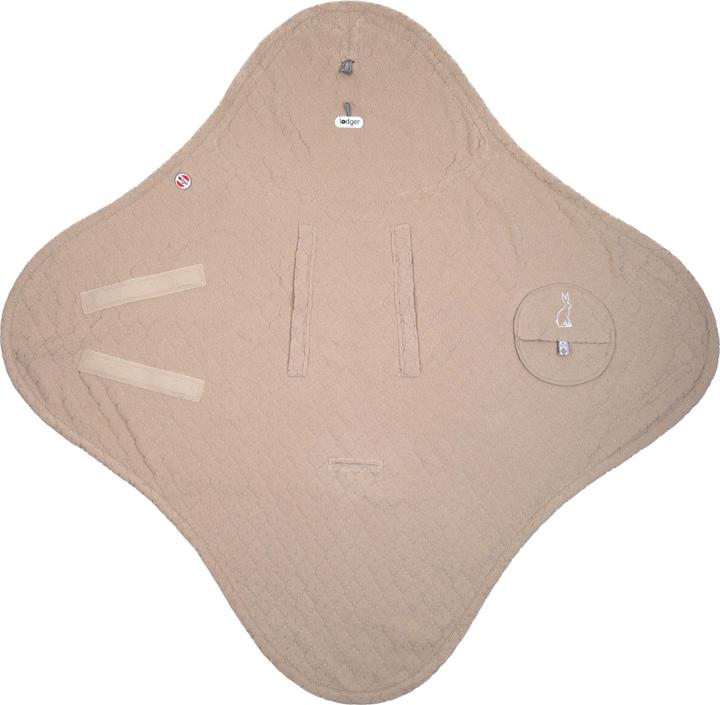 Actual product image Lodger Blanket Fleece Folklore Beige (12 x 4 x 4 cm)