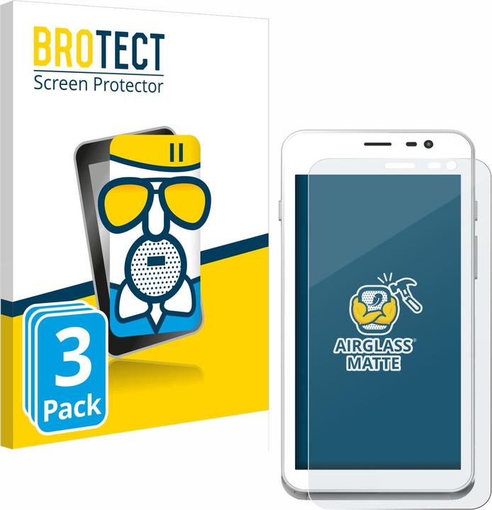 Actual product image BROTECT AirGlass Glass Matte (3 Piece, Oppo A77s)