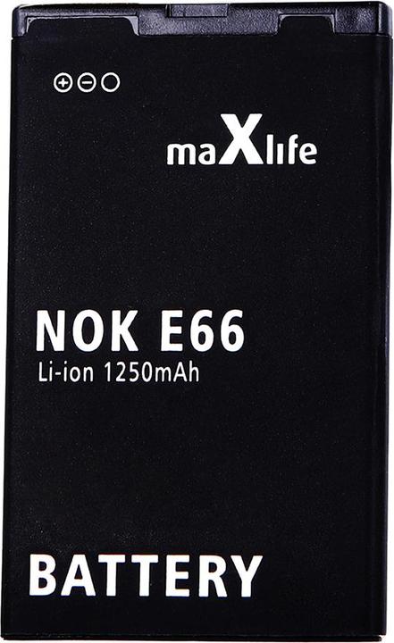 Produktbild Maxlife Akku für Nokia E66 / E75 / C5 / 3120 / BL-4U 1000mAh