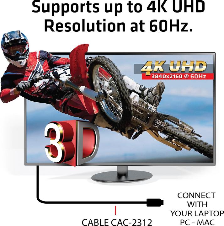 Immagine prodotto Club 3D HDMI (Typ A) — HDMI (Typ A) (5 m, HDMI)