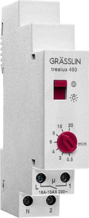 Elbro REG-Treppenhausautomat trealux 450, Minuten- oder Dauerlicht, 2600 W