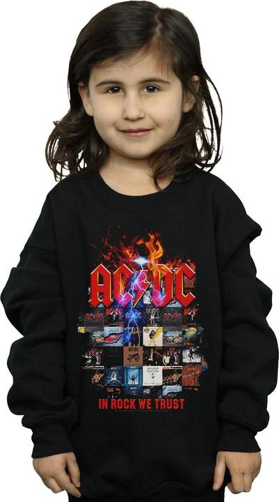 Produktbild AC/DC In Rock We Trust Album Cover Sweatshirt Mädchen (140, 146)