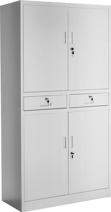 Produktbild tectake Aktenschrank (90 x 40 x 180 cm)