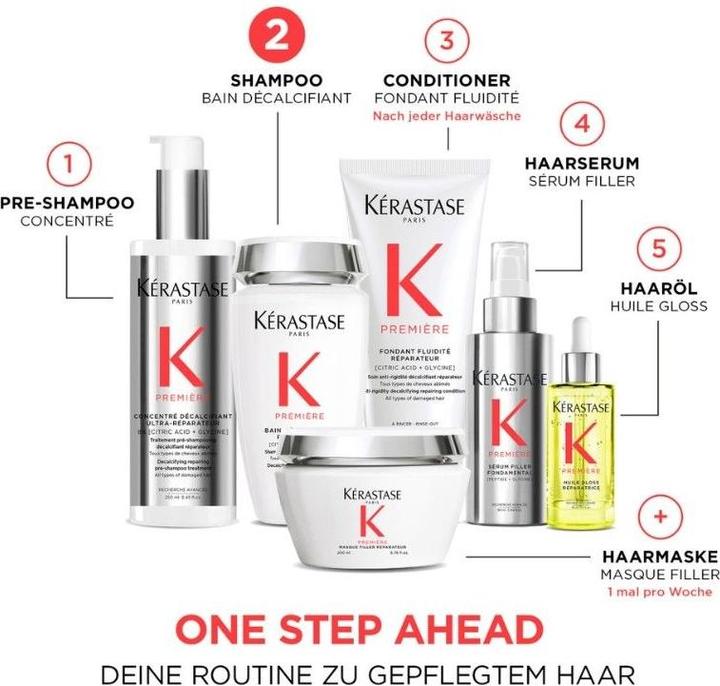 Image du produit Kérastase Première Repair Routine Set pour cheveux abîmés - 730ml (Set soin capillaire)