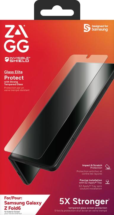 Image du produit Zagg Invisibleshield Protecteur d'écran en verre trempé Edge To Edge Samsung Galaxy Z Fold 6 (1 pièce(s), Samsung Galaxy Z Fold6)