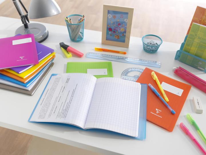 Actual product image Clairefontaine KOVER BOOK booklet 17x22 seyes (A5+, Special ruling)