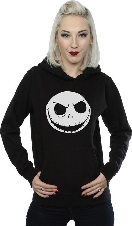 Image du produit Disney - Sweat à capuche NIGHTMARE BEFORE CHRISTMAS JACK SKELLINGTON FACE - Femme (M)