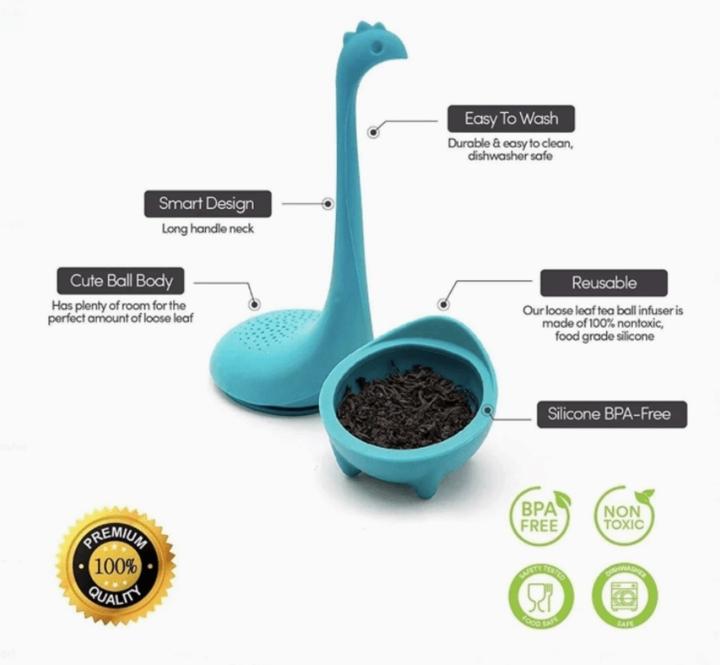 Produktbild Ototo Baby Nessie Teesieb und Teefilter mit Griff grün