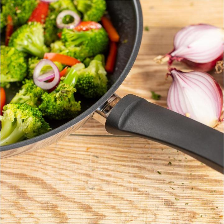 Actual product image Kuhn Rikon Classic Frying Pan Set 24/28 cm (28 cm, Frying pan, Stainless steel)