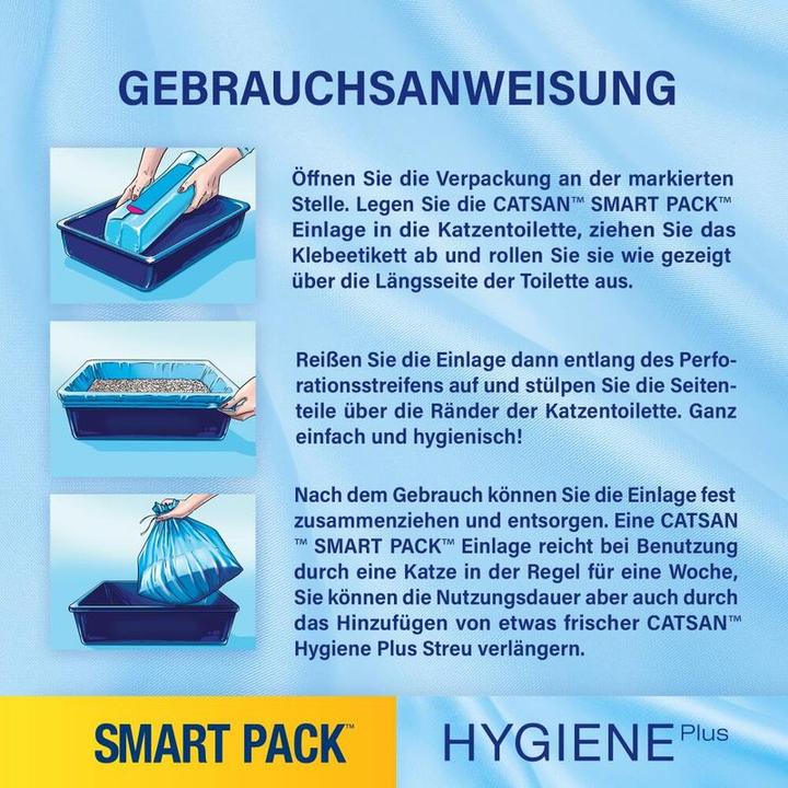 Produktbild Catsan Hygiene Plus Smart Pack™ (Biologisch abbaubar, Neutralisierend, Nicht klumpend, 3.90 kg)