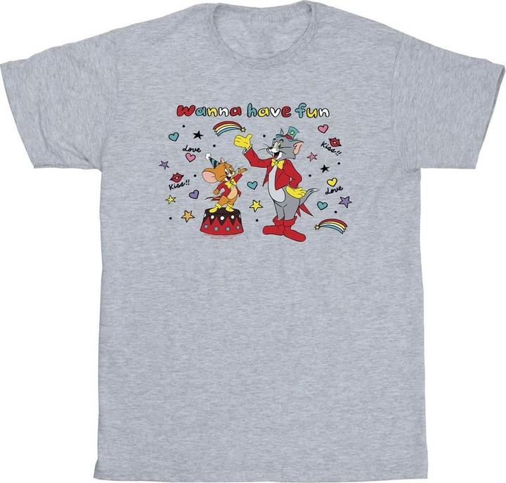 Immagine prodotto Tom & Jerry Wanna Have Fun Maglietta Ragazze (116)