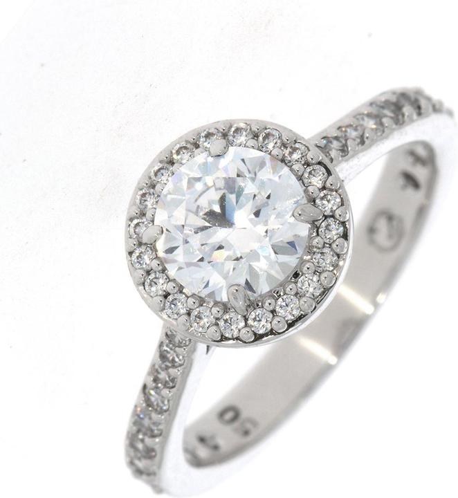 Image du produit Swarovski Constella Cocktail Rond Pavé Bague Argent (50)