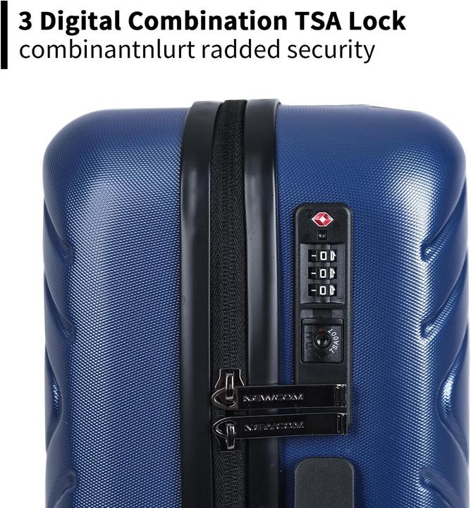 Immagine prodotto Cooleben Newcom Handgepäckkoffer mit TSA-Schloss (50L) (50 l, Bagaglio a mano (fino a 50 litri))