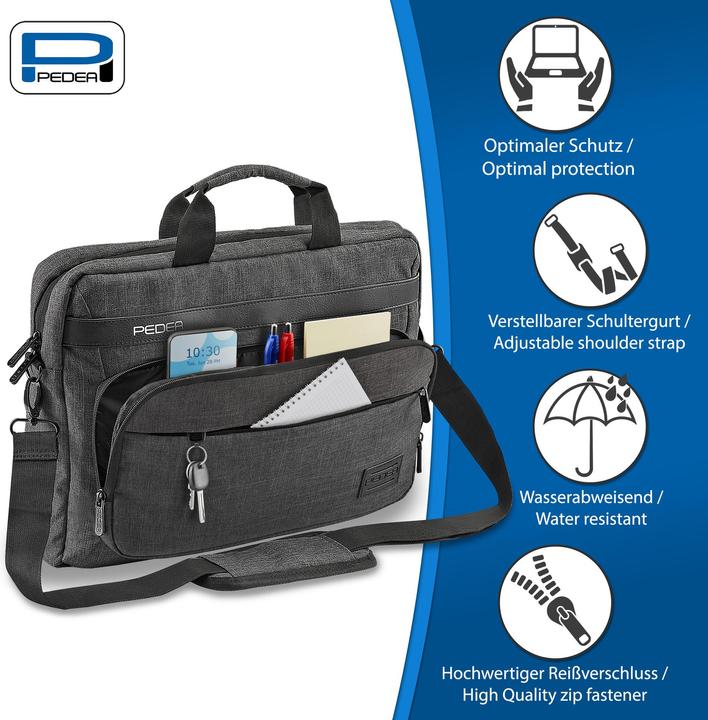 Image du produit Pedea Sacoche pour ordinateur portable URBAN compact 43,9cm (17.3"), gris (17.28")