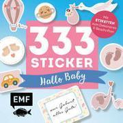 Produktbild 333 Sticker - Hallo Baby: Etiketten und Aufkleber mit beschreibbarer Oberfläche