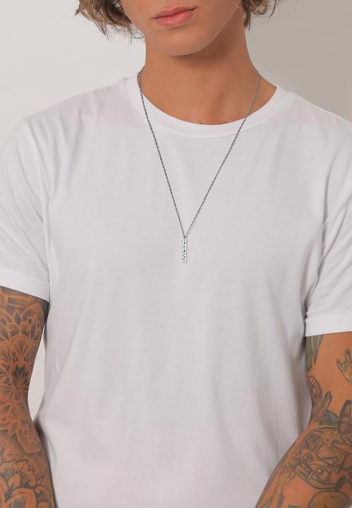 Produktbild Kuzzoi Halskette Peace Friedenszeichen Figarokette 925 Silber (925er Sterling Silber, 60 cm)