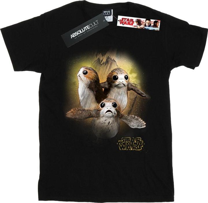 Actual product image Star Wars Girls Porg Brushed Cotton T-Shirt (152, 158)