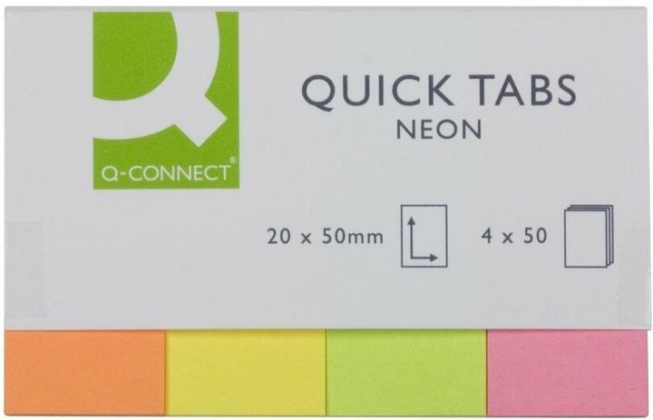 Produktbild Q-Connect Index Marker neon (20 x 50 mm)