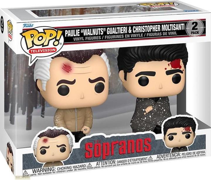 Actual product image Funko Sopranos POP! Vinyl Figuren 2er-Pack Paulie&Christopher 9 cm