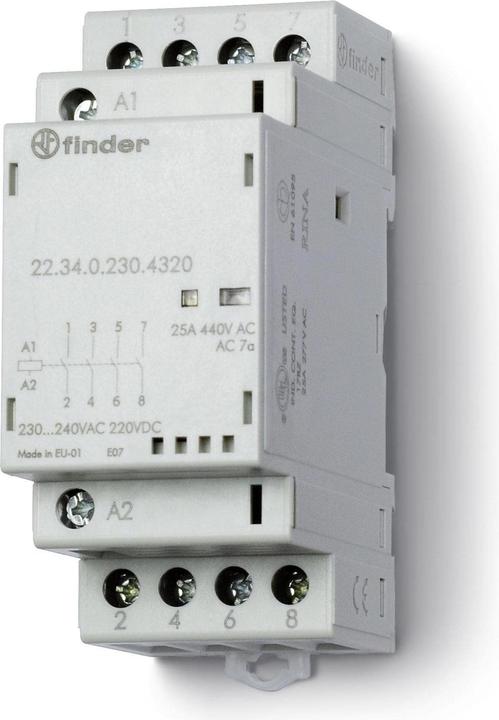 Finder Contactors Series 22 4x 25A Installation