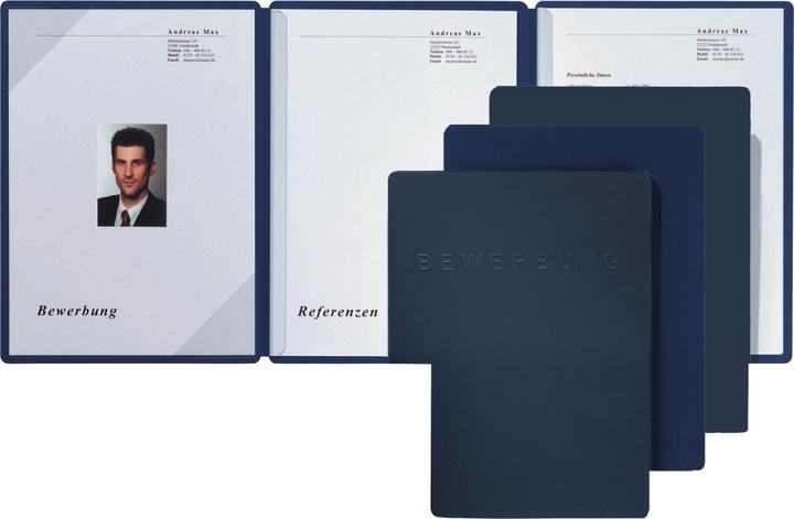 Image du produit Pagna Dossier de candidature Square bleu dossier à trois compartiments (A4, 1 x)
