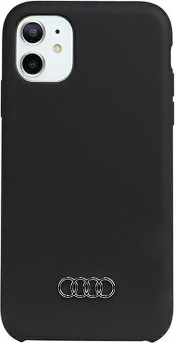 Actual product image Audi Silicone Case iPhone 11 / Xr 6.1" czarny/black hardcase AU-LSRIP11-Q3/D1-BK (Apple iPhone 11)