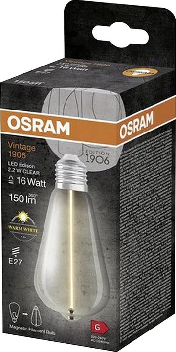Produktbild Ledvance LED-Lampe (E27, 2.20 W, 150 lm, 4 x, G)