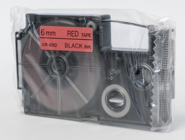 Produktbild Casio XR-6RD1 Selbstklebende Etiketten (0.60 cm, Rot)