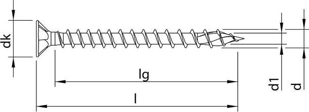 Immagine prodotto Heco Viti TOPIX-plus 5 x 60 (200 Viti per pezzo)